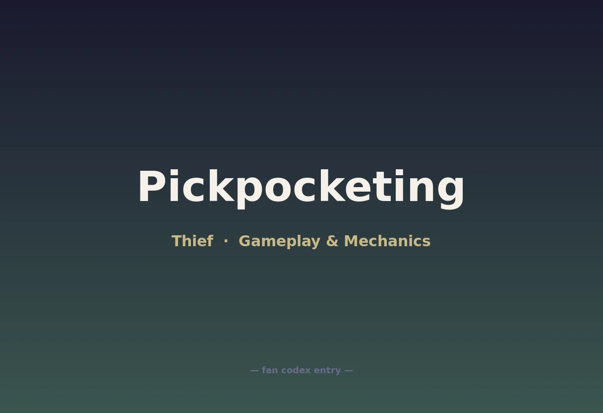 Pickpocketing